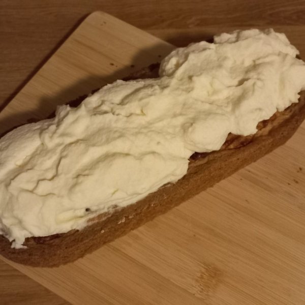 Glutenvrije slof met topping van witte chocolade